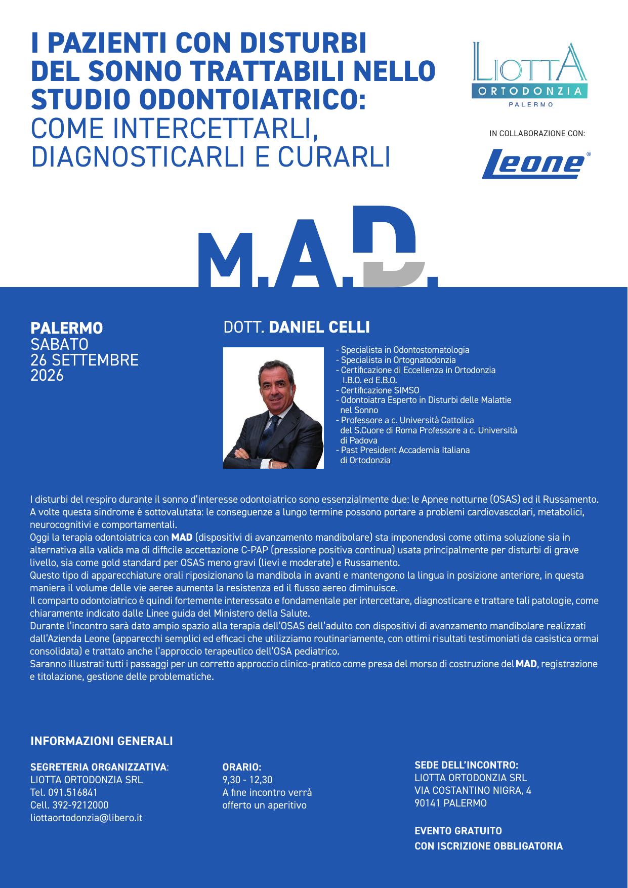 Corso MAD OSAS Palermo 2026